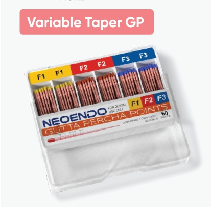 Neoendo Gutta Percha ( GP) (20 X Taper 4% )120 Points - ORAL HEALTHCART